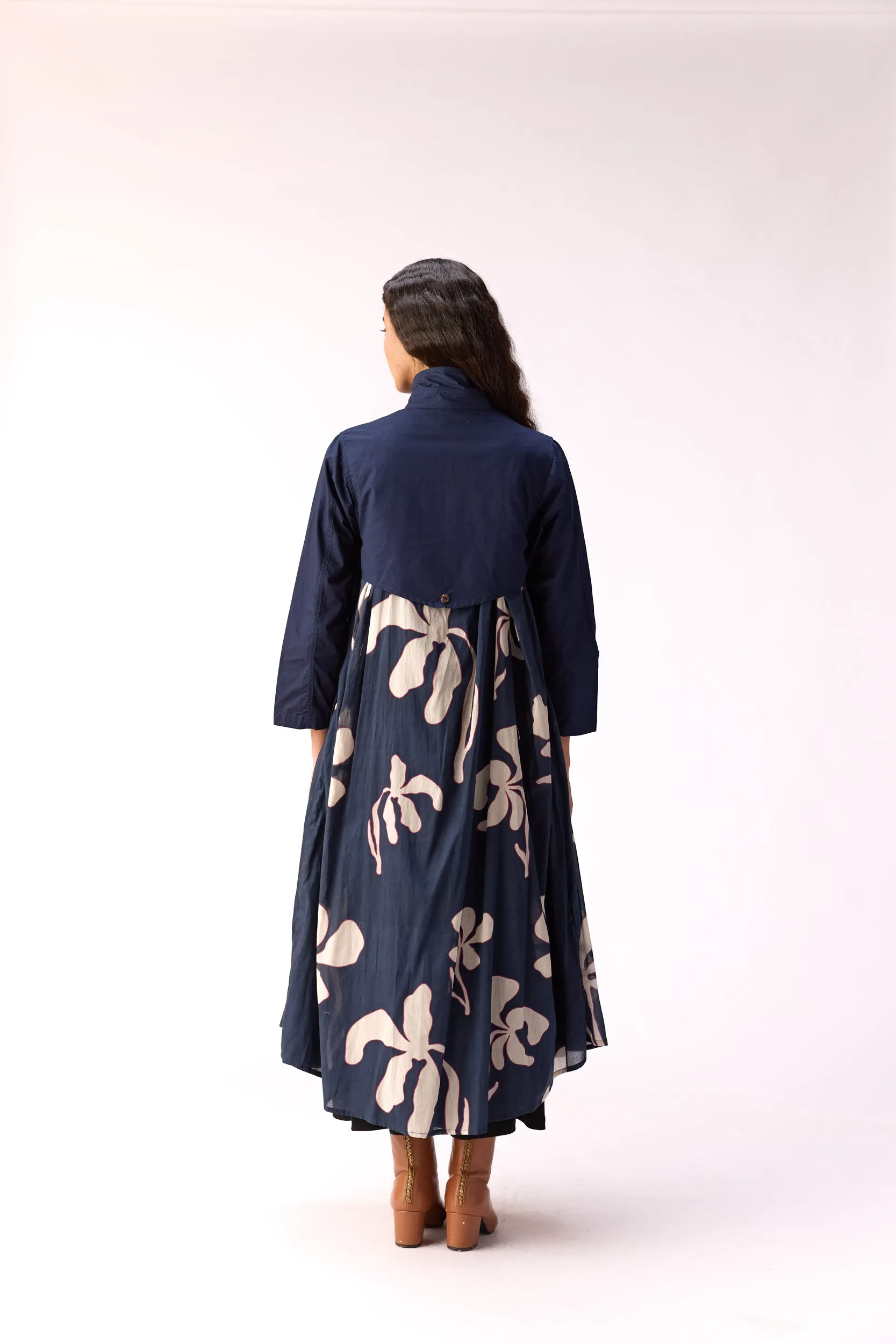 Sapphire Garden Trench Coat