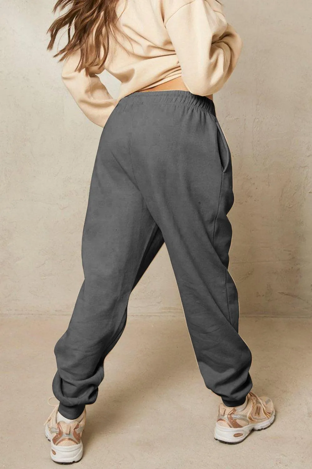Skeleton Graphic Elastic Waist Sweatpants