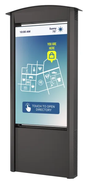 Smart City Kiosk 55-Zoll Xtreme™ High Bright Outdoor Display Inklusive