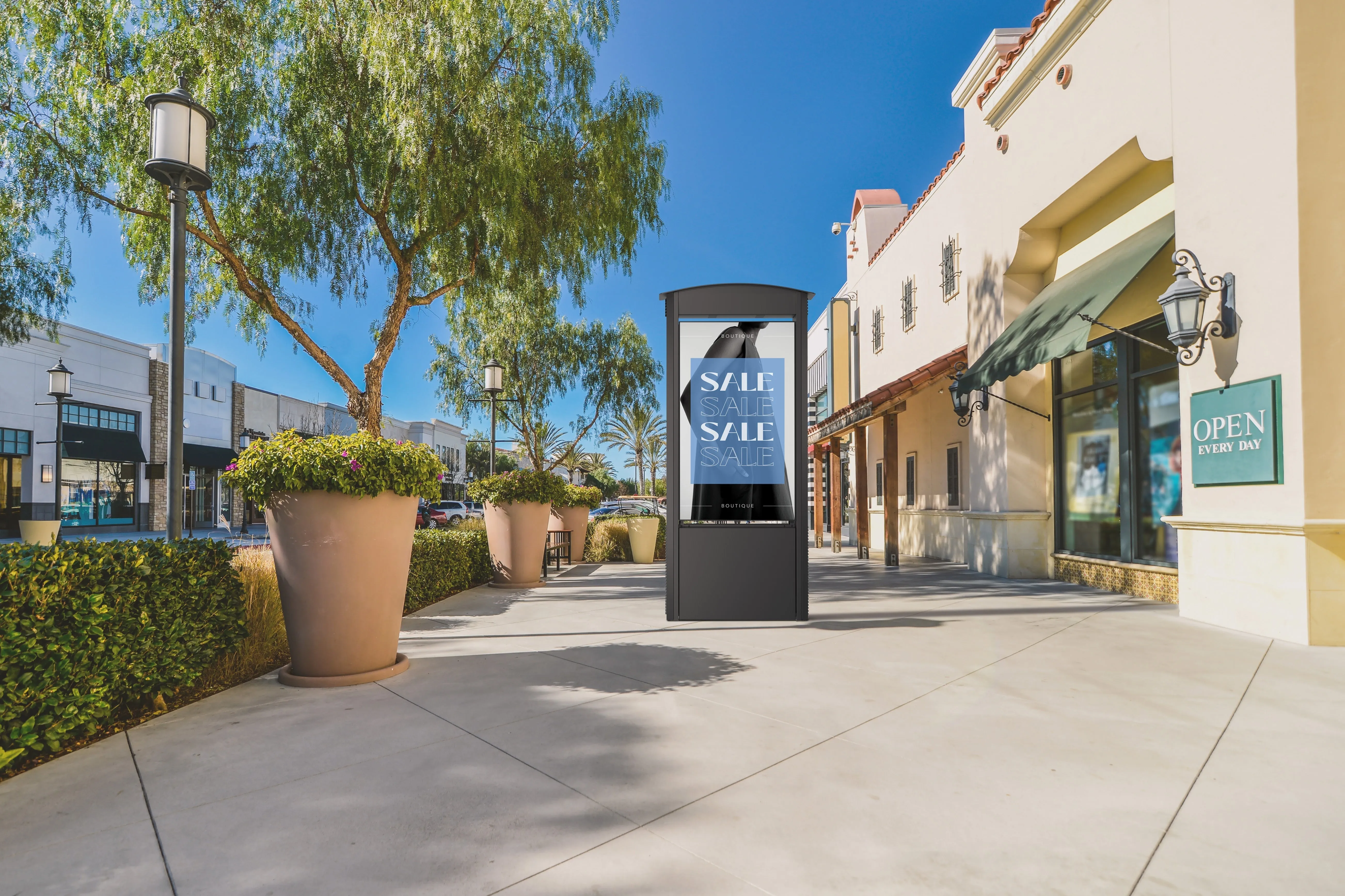 Smart City Kiosk 55-Zoll Xtreme™ High Bright Outdoor Display Inklusive