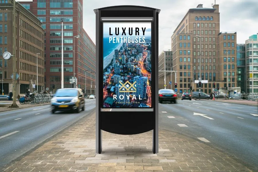 Smart City Kiosk mit Xtreme High Bright Outdoor-Display 55"