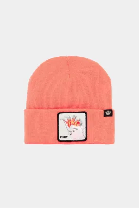Snow Bird Beanie Coral