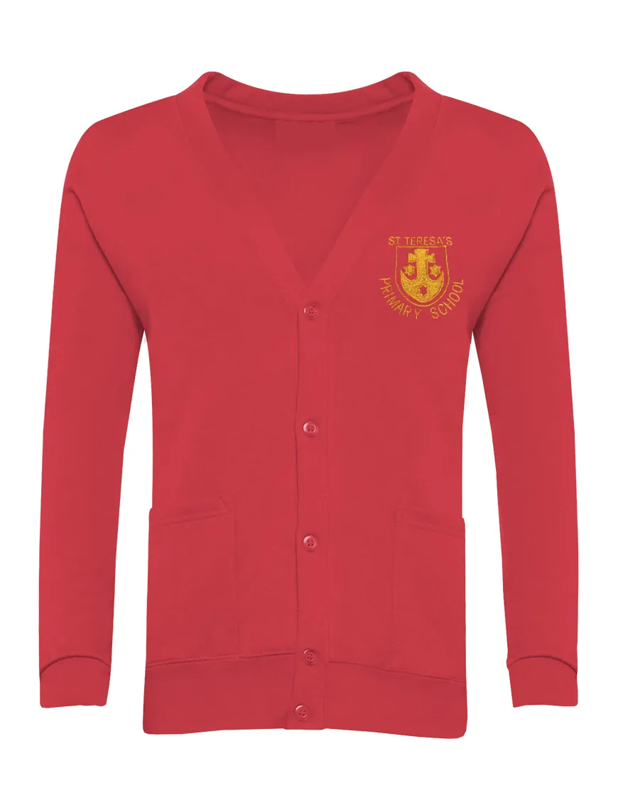 St Teresa's Catholic Primary School Red Cardigan