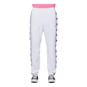 Taped Elastic Cuff Joggers White