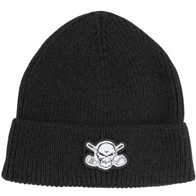 Tattoo Golf: Men's Cuffed Loose Knit Beanie - Black