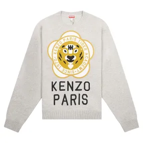 Tiger Academy Sweater | Pale Grey