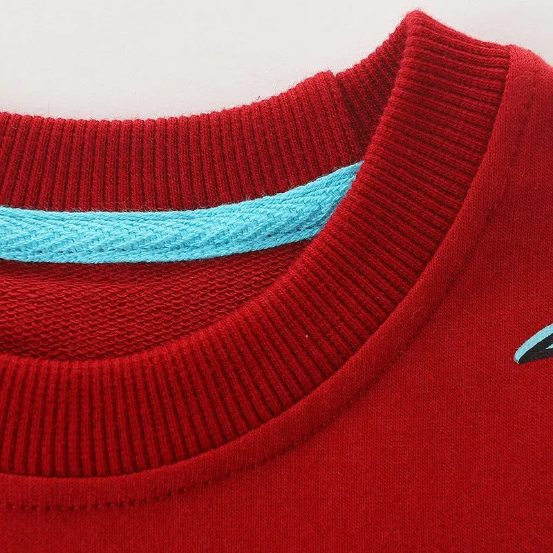 Toddler Boy's Long-Sleeve Crocodile Print Sweatshirt