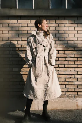 trench coat - kalvi - sand