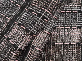 Understated Cityscape Rose, Pearl & Black Bouclé (Made in France)