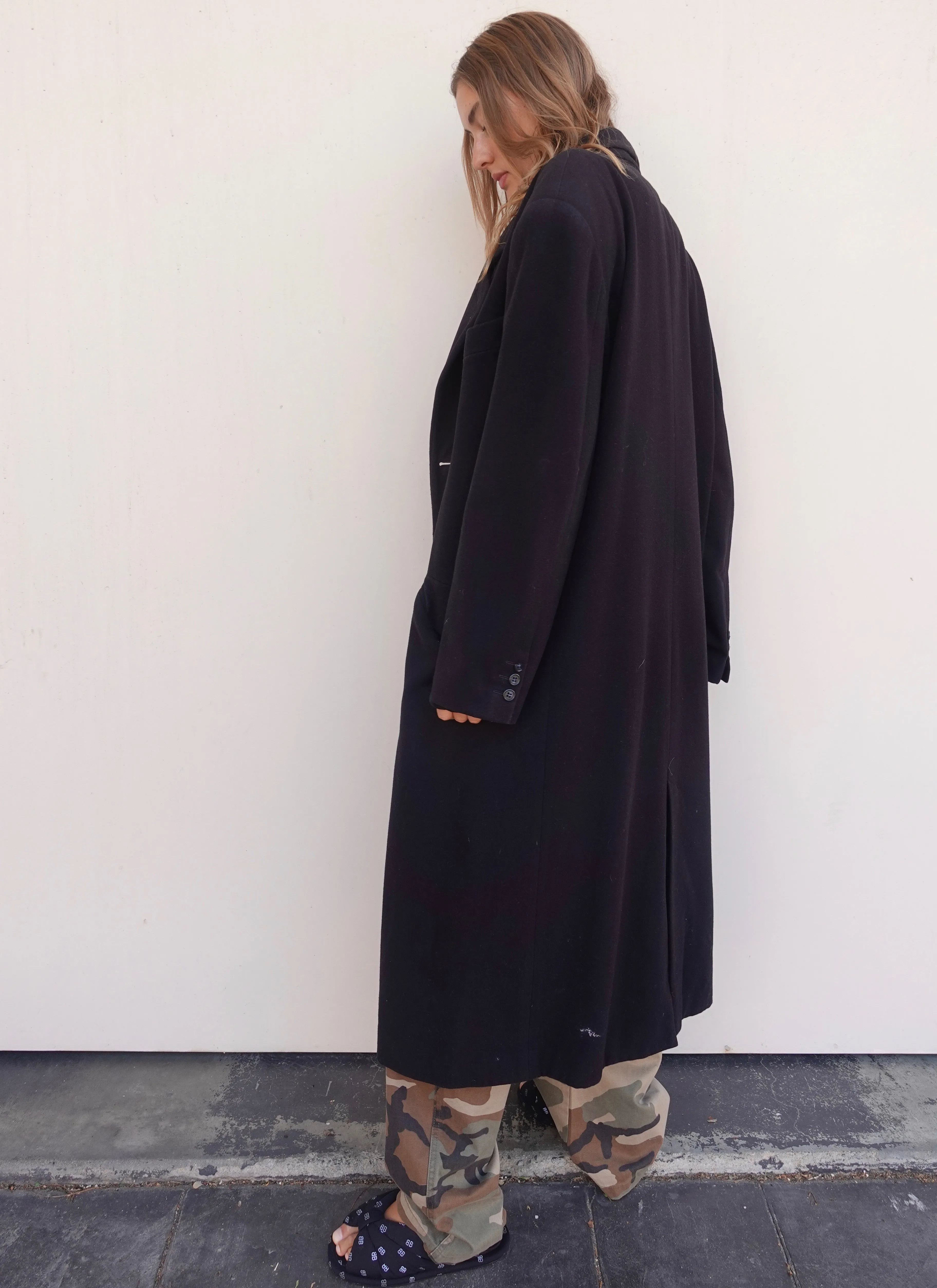 VINTAGE OVERSIZED CASHMERE WOOL COAT