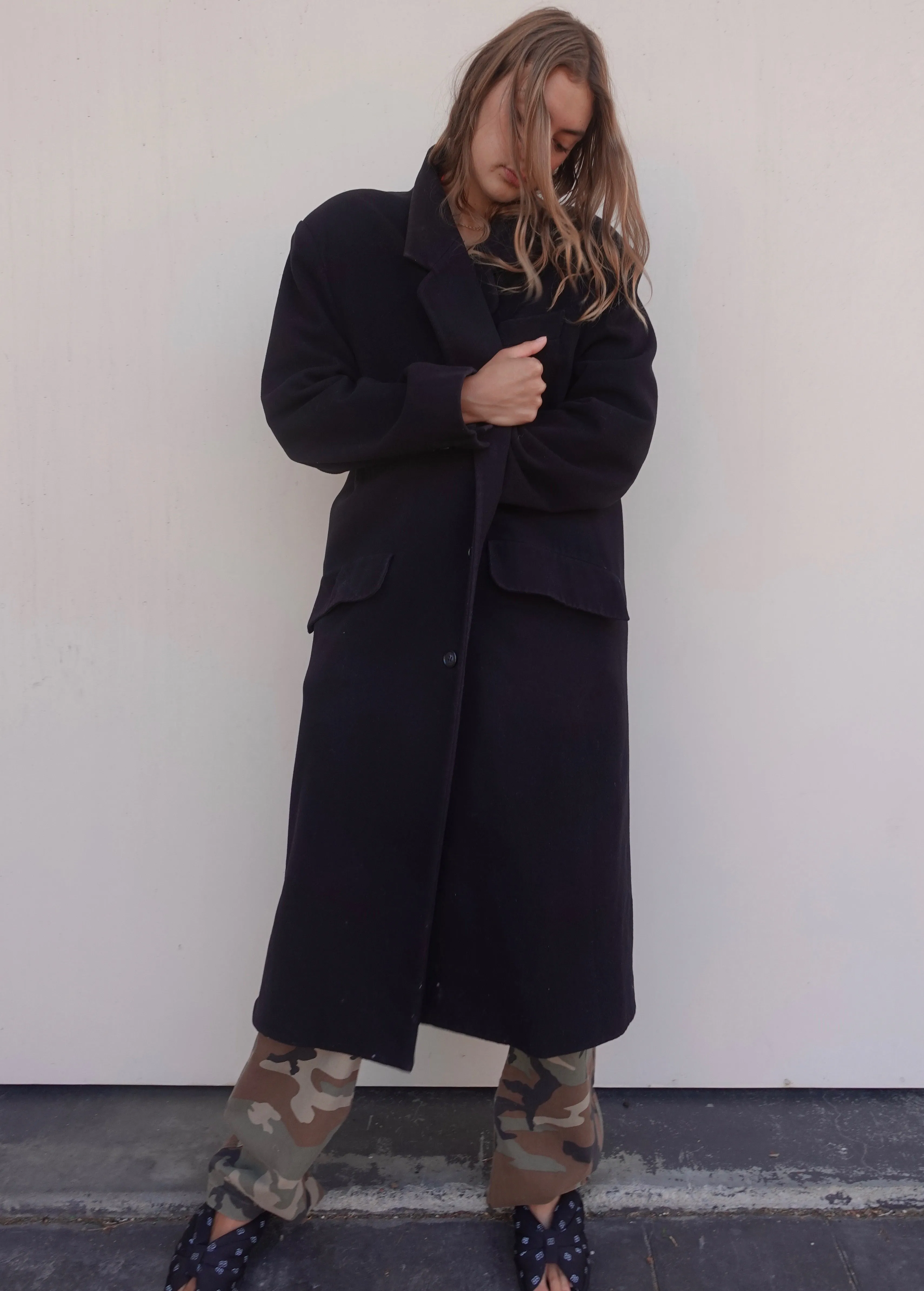 VINTAGE OVERSIZED CASHMERE WOOL COAT