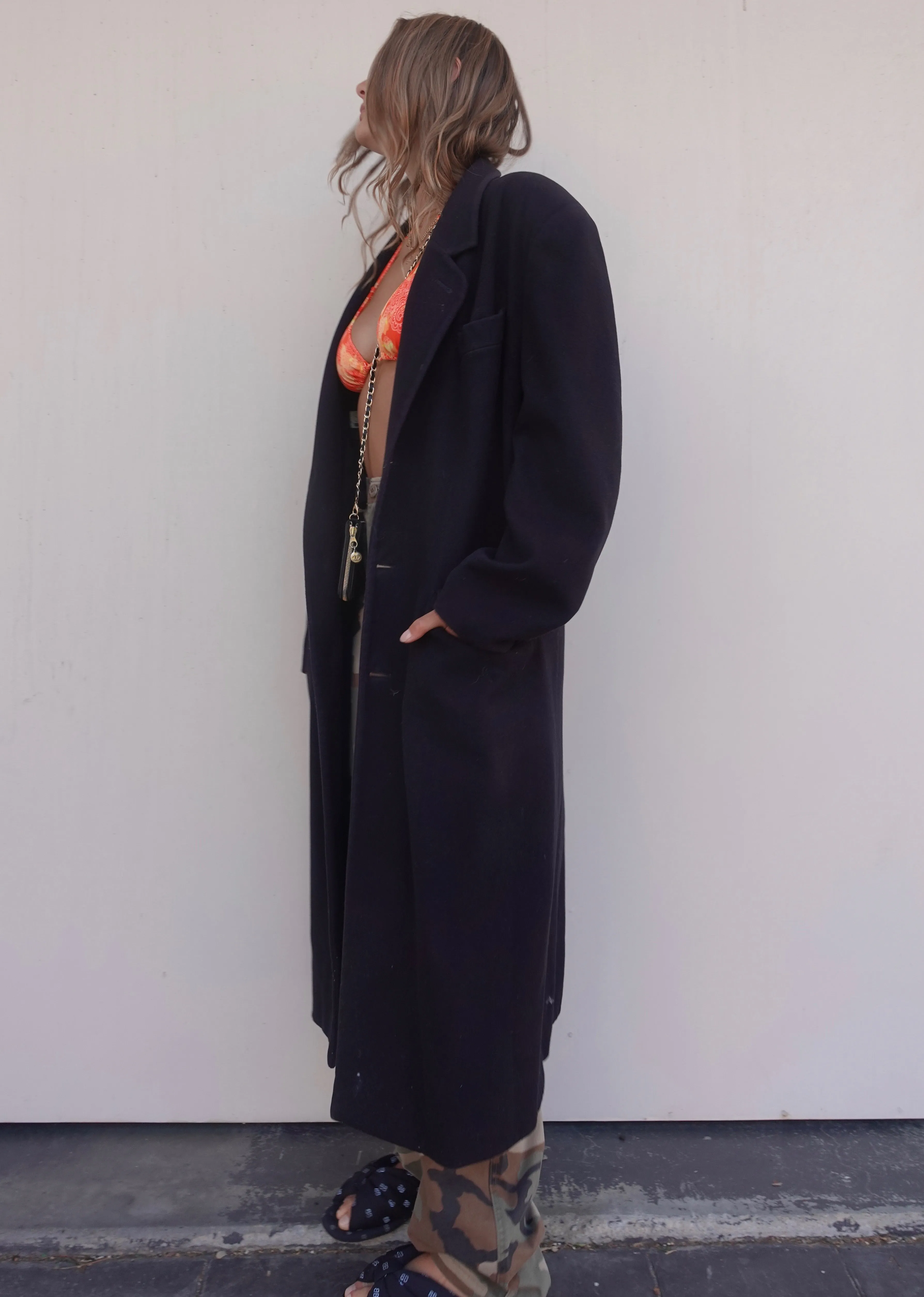 VINTAGE OVERSIZED CASHMERE WOOL COAT
