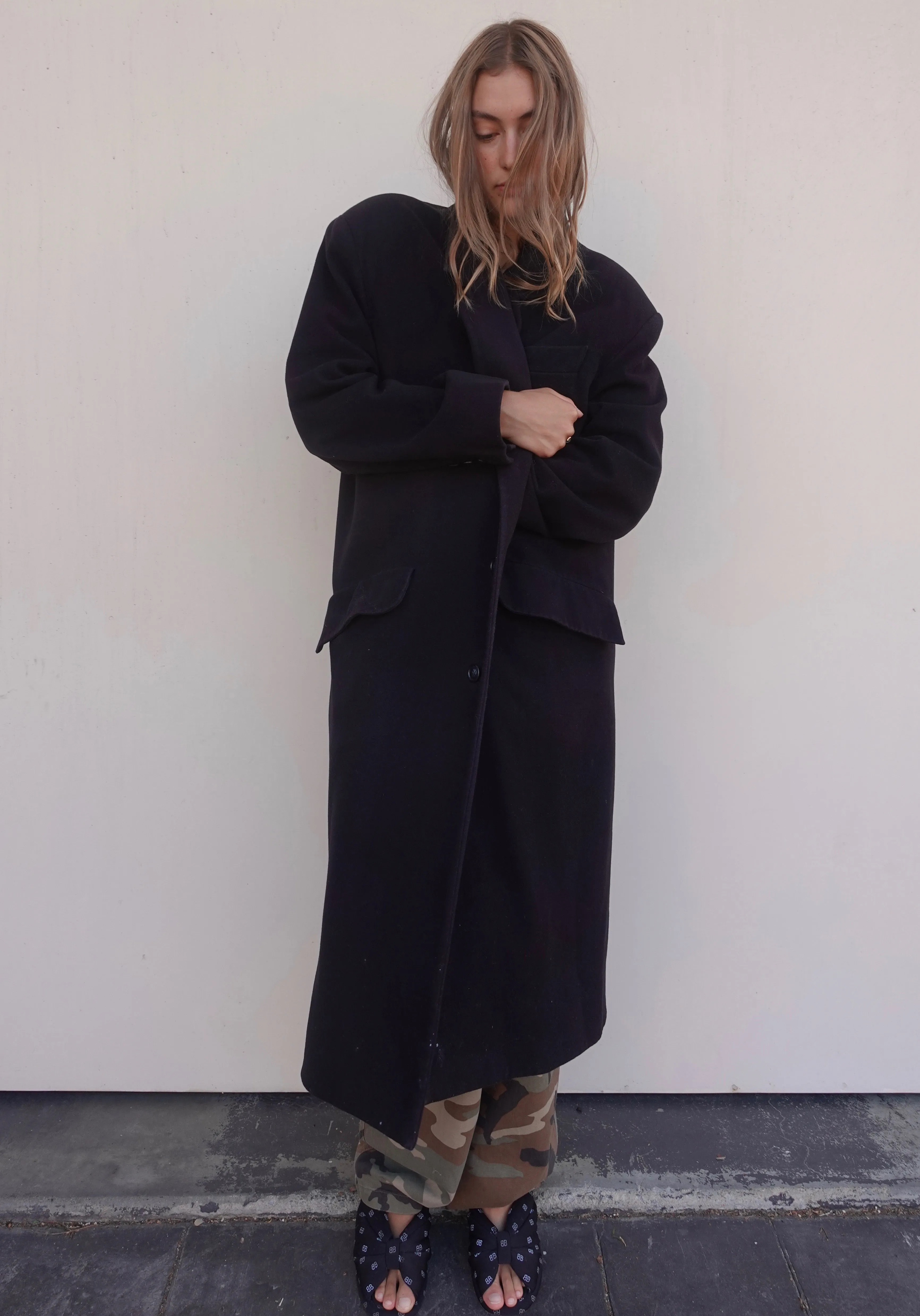 VINTAGE OVERSIZED CASHMERE WOOL COAT
