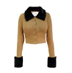[ZEMETA] Seasonless TOAST FUR CARDIGAN